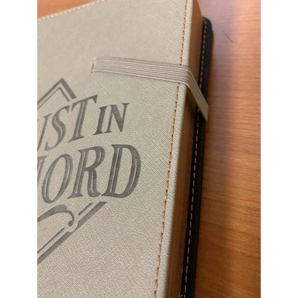 Trust In The Lord Proverbs 3:5 Chunky Leatherback Journal With Elastic